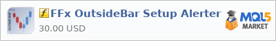 Buy FFx OutsideBar Setup Alerter customer indicator in the store selling algo trading systems