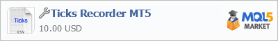 Купить приложение Ticks Recorder MT5 в магазине систем алготрейдинга