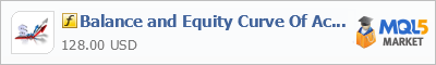 Купить индикатор Balance and Equity Curve Of Account Realtime в магазине систем алготрейдинга