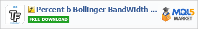 Купить индикатор Percent b Bollinger BandWidth tfmt4 в магазине систем алготрейдинга