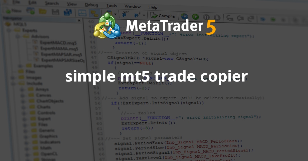 Den Experten 'simple mt5 trade copier' von 'mwesigwaallanmaurice123 ...