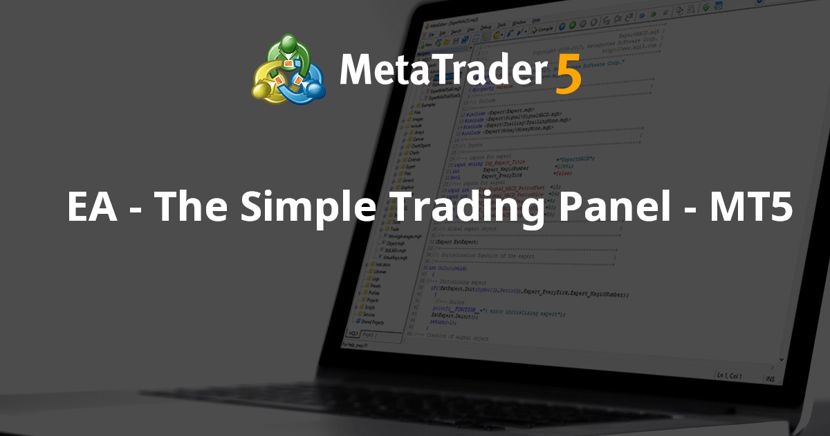 Free download of the 'EA - The Simple Trading Panel - MT5' expert by ...