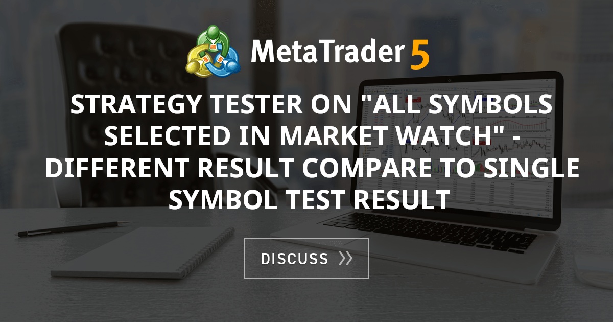 Strategy tester on 