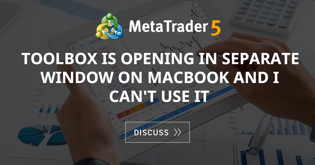 Toolbox is opening in separate window on Macbook and I can't use it ...