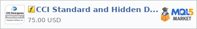 Buy CCI Standard and Hidden Divergences customer indicator in the store selling algo trading systems