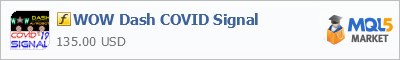 Buy WOW Dash COVID Signal customer indicator in the store selling algo trading systems