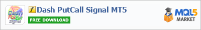Buy Dash PutCall Signal MT5 customer indicator in the store selling algo trading systems