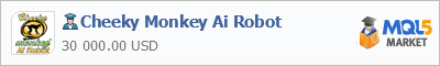 Buy Cheeky Monkey Ai Robot Expert Advisor in the store selling algo trading systems