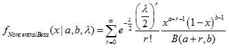 pdf_noncentral_beta_distribution